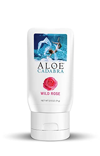 Aloe Cadabra Natural Organic Personal Lubricant and Vaginal Moisturizer, Wild Rose, 2.5 Ounce