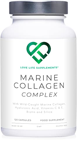 Wild-Caught Marine Collagen Complex Capsules with Hyaluronic Acid | 120 Capsules - 2 Month Supply