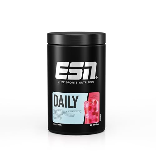 ESN Daily, Raspberry Iced Tea, 480 g, 1.1 lbs, 20 Servings - Powder with Bioactive Collagen Peptides