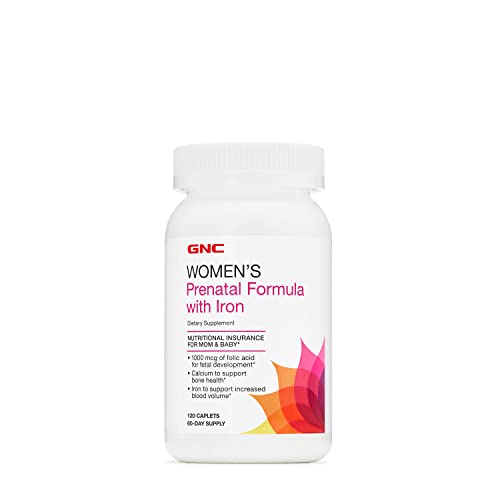 GNC Women's Prenatal Multivitamin Formula with Iron | Supports Pregnancy and Healthy Baby