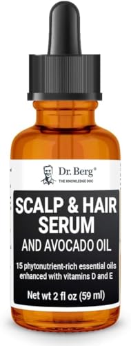 Dr Berg's (All In One) Hair Growth Serum w/Jojoba Oil & Castor Oil For Fuller Thicker Hair