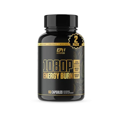 1080p Thermogenic Energy Burn | #1 Rated Energy & Pre Workout for Men & Women 