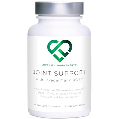 Love Life Supplements Joint Support with Levagen® (Palmitoylethanolamide) + UC-II®