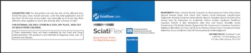 SciatiFlex Topical Sciatic Cream - Maximum Strength for Sciatic Nerve