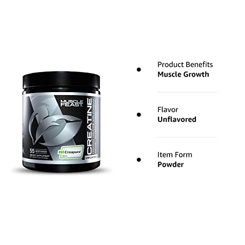 Muscle Feast Creapure Creatine Monohydrate Powder for Muscle Growth Nutritional