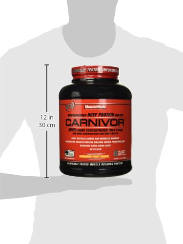 MuscleMeds Carnivor Beef Protein Isolate, 0 Lactose, 0 Sugar, 0 Fat, 0 Cholesterol