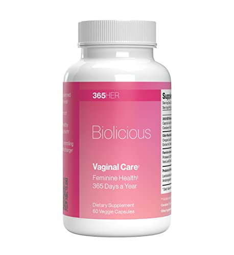 365 HER Biolicious Natural Vaginal Care Supplement (60 Capsules) | Neutralizes Odor and Reduces Discharge