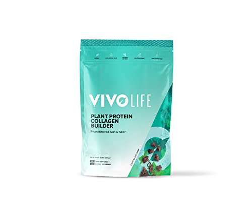 Vivo Life - Plant Protein Collagen Builder with Vitamin C, Amino Acids and Hyaluronic Acid