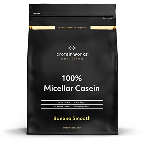 Protein Works 100% Micellar Casein Protein Powder | Slow Release Protein Shake | Amino Acids