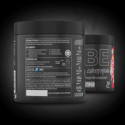 ABE All Black Everything Pre Workout Energy, Increase Physical Performance with Citrulline, Creatine, Beta Alanine, Caffeine Vitamin B Complex (Cherry Cola, 315g)