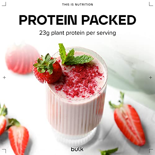 Bulk Gourmet Vegan Protein Powder, Strawberry, 700 g