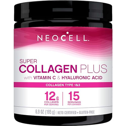 NeoCell Super Collagen Plus With Vitamin C and Hyaluronic Acid, For Skin Hydration 