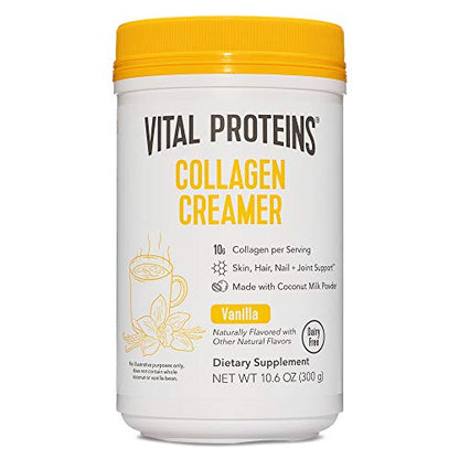 Vital Proteins Collagen Coffee Creamer, Non-dairy & Low Sugar Powder with Collagen 