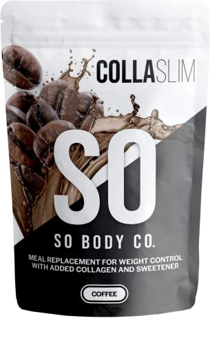 CollaSlim, Meal Replacement Shake with Added Collagen, Vitamins and Minerals, 800g, Balanced Meal Shake, Healthy Shake, Coffee Diet Shake.