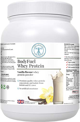 Complementary Supplements - BodyFuel Whey Protein Isolate & Concentrate Vanilla Flavour 