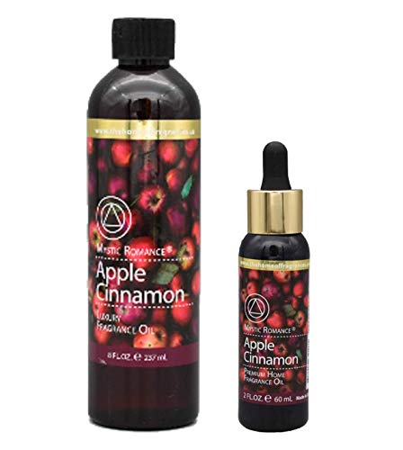 Apple Cinnamon 8oz and 2oz Fragrance Oil Set (Two Bottles, one with Dropper)