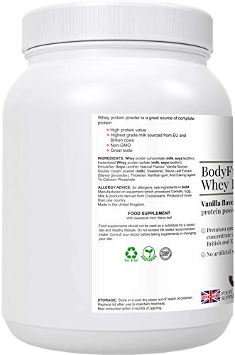 Complementary Supplements - BodyFuel Whey Protein Isolate & Concentrate Vanilla Flavour