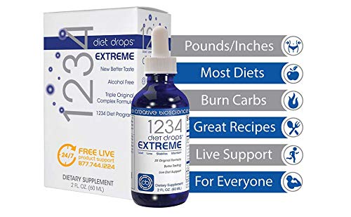 Creative Bioscience 1234 Diet Drops Extreme for Women & Men, Diet Drops for Weight