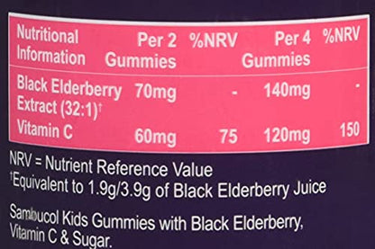 SAMBUCOL KIDS GUMMIES 30'S, 30 Count (Pack of 1)