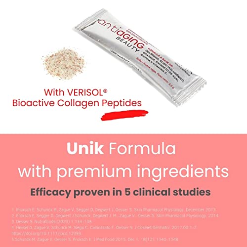 Unik Antiaging Beauty | Hydrolysed Collagen VERISOL (5 Clinical Studies) with Hyaluronic Acid