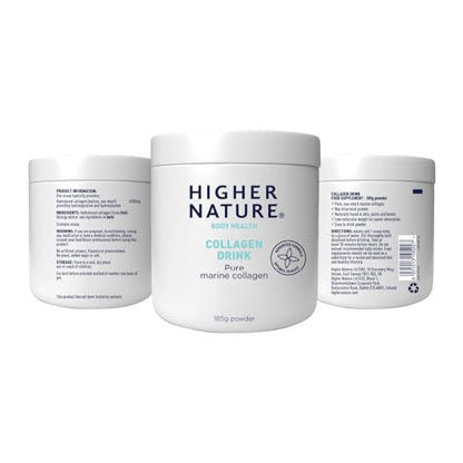 Higher Nature - Collagen Drink - Increases Skin Elasticity & Hydration - Collagen Powder