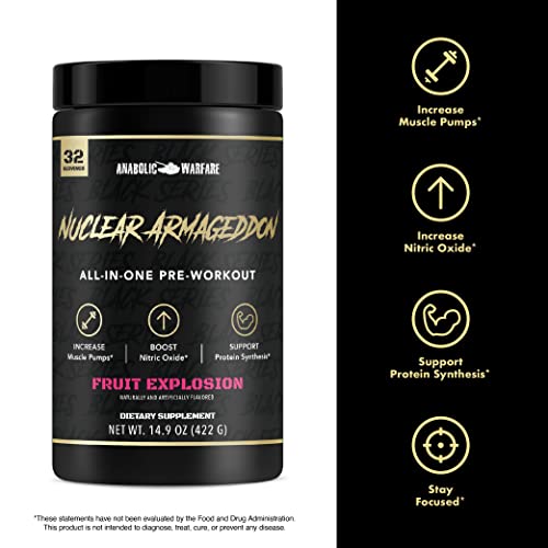 Anabolic Warfare Nuclear Armageddon Pre Workout Powder Pre-Workout for Men