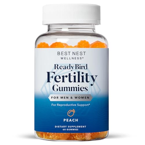 Best Nest Wellness Ready Bird Fertility Gummy Vitamins, Prenatal Multivitamin Gummies