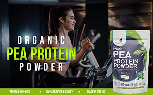 Award Winning Vegan Pea Protein Powder - Organic & Pure - Canadian Peas - No Soy, No Gluten