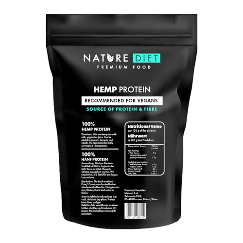 Nature Diet - Hemp Protein 1000g , Vegan , Protein Powder , Plant-Based