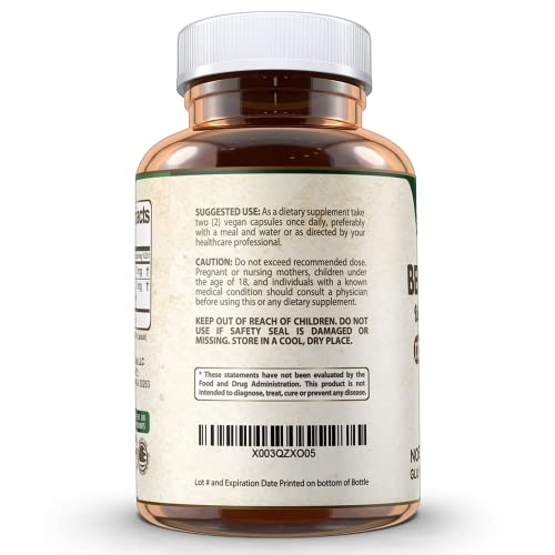 Vegan Labs Berberine HCL 1200MG with Organic Ceylon Cinnamon- 180