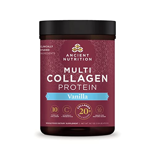 Collagen Powder Protein by Ancient Nutrition, Multi Collagen Vanilla Protein Powder