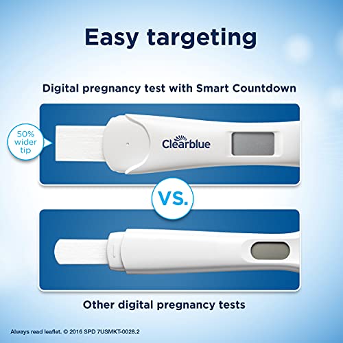 Clearblue Digital Pregnancy Test with Smart Countdown, Multi, 5 count