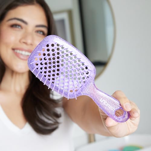 FHI HEAT UNbrush Wet & Dry Vented Detangling Hair Brush, Amethyst Lavender