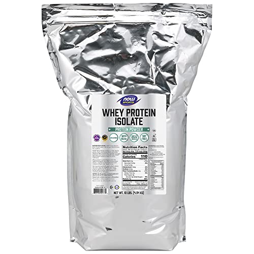 NOW Sports Nutrition, Whey Protein Isolate, 25 g With BCAAs, Unflavored Powder