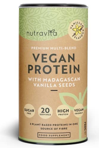 Vegan Protein Powder - Vanilla Flavour - Plant-Based High Protein Powder - 25g Protein per 36g Serving 