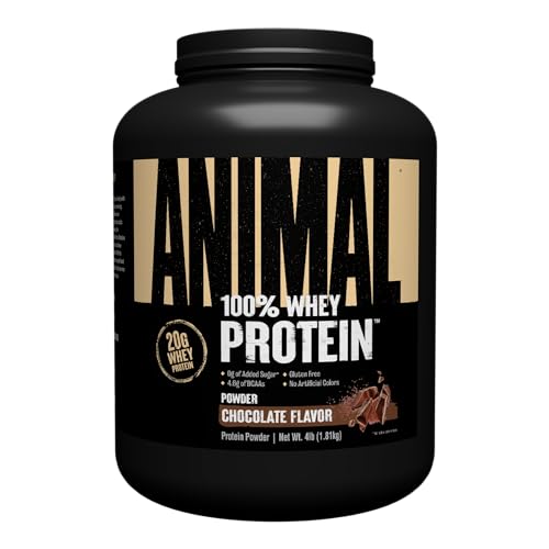 Animal 100% Whey Protein Powder – Whey Blend for Pre- or Post-Workout, Recovery 