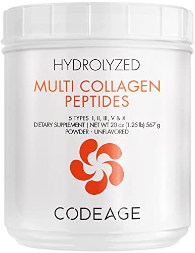 Code Age Multi-Collagen Protein Powder Hydrolyzed 20Oz All-in-One Super Bone Broth 