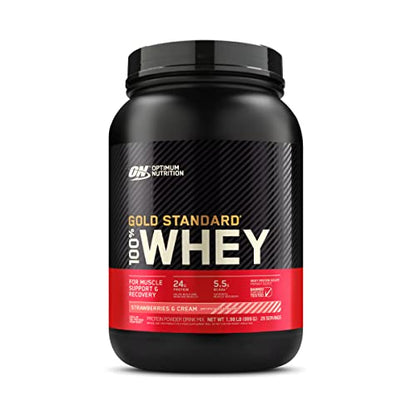 Optimum Nutrition Gold Standard 100% Whey Protein Powder, Strawberries & Cream