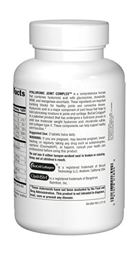 Source Naturals Hyaluronic Joint Complex with Glucosamine, Chondroitin & MSM Extra