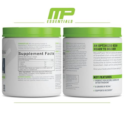 MusclePharm Essentials BCAA, Fruit Punch - 30 Servings