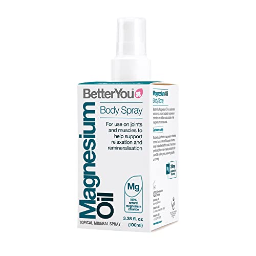 BetterYou Magnesium Oil Body Spray, Pure and Natural Source of Magnesium Chloride