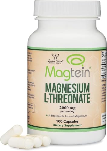 Magnesium L Threonate Capsules (Magtein) – High Absorption Supplement – Bioavailable