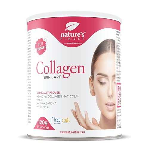 Nature's Finest by Nutrisslim Collagen Skincare | Fish Collagen Powder Naticol (5000mg) with MSM, Vitamin C, Ashwagandha