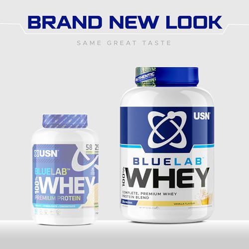 USN Blue Lab Whey Protein Powder: Vanilla - Whey Protein 2kg - Post-Workout