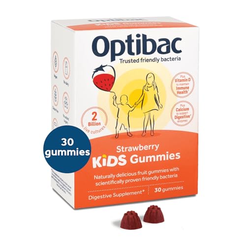 Optibac Kids Probiotic with Vitamin D & Calcium for Immune System Support & Gut Health 