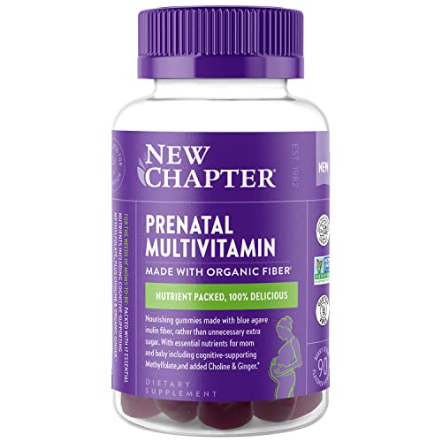 New Chapter Prenatal Multivitamin Gummies – 71% Less Sugar, Prenatal Gummies