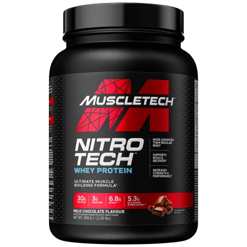 MuscleTech NitroTech Whey Protein Powder, Muscle Maintenance & Growth, Whey Isolate Protein