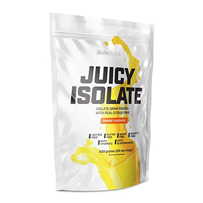 BioTechUSA Juicy Isolate | Gluten-Free, Lactose-Free, Sugar-Free | Refreshing Protein Soft Drink 