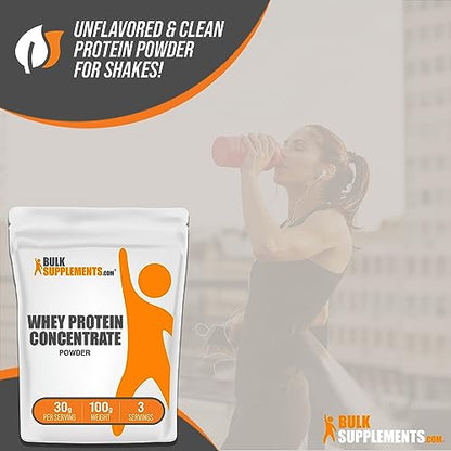 BULKSUPPLEMENTS.COM Whey Protein Concentrate Powder - Unflavored Protein Powder