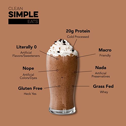 Clean Simple Eats Chocolate Brownie Batter Whey Protein Powder, Natural Sweetened